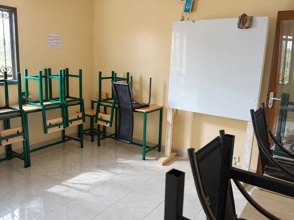 La salle de classe de théorie